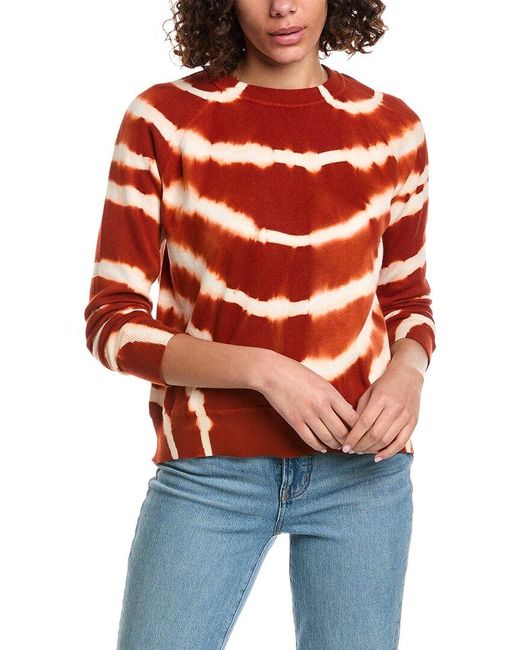 Minnie Rose Red Tie-dye Cashmere-blend Sweater