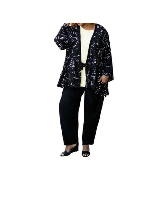 On The Plus Side Black Edyth Plus Size Jacket