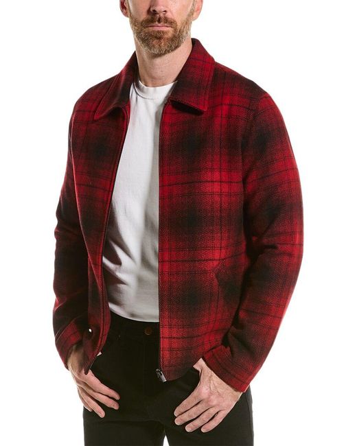 The Kooples Woolblend Barn Jacket in Red for Men Lyst