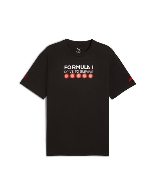 PUMA Black F1 Drive To Survive Relaxed Tee for men