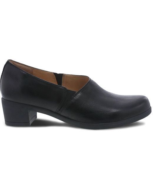 Dansko Black Camdyn Heeled Comfort Shoes