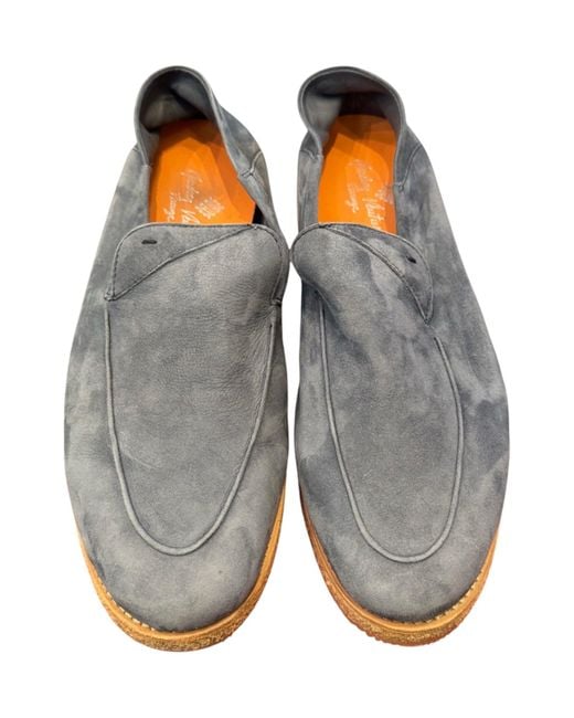 Andrea Ventura Firenze Gray Roper Beach Sabot Suede Espadrilles for men