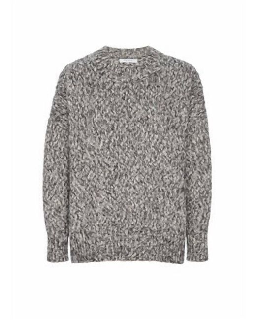 FRAME Gray Marl Round Neck Sweater