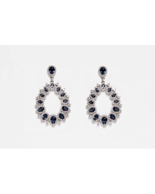 Avenue Chic Black Statement Teardrop Earrings