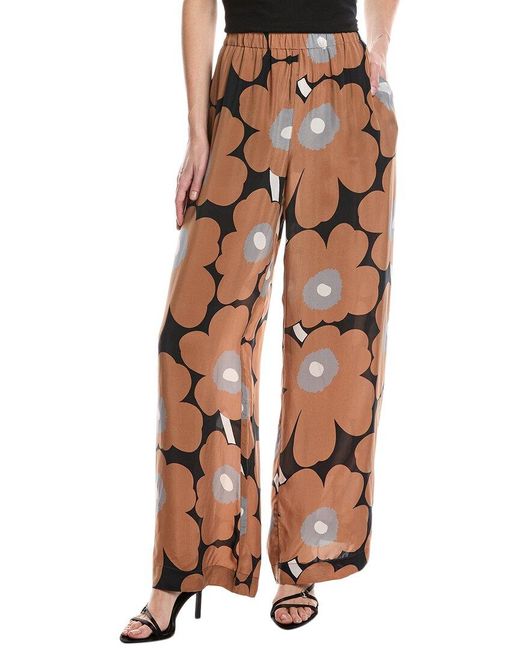 Marimekko Brown Unikko Trouser