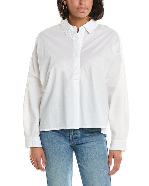Monrow White Oversized Shirt