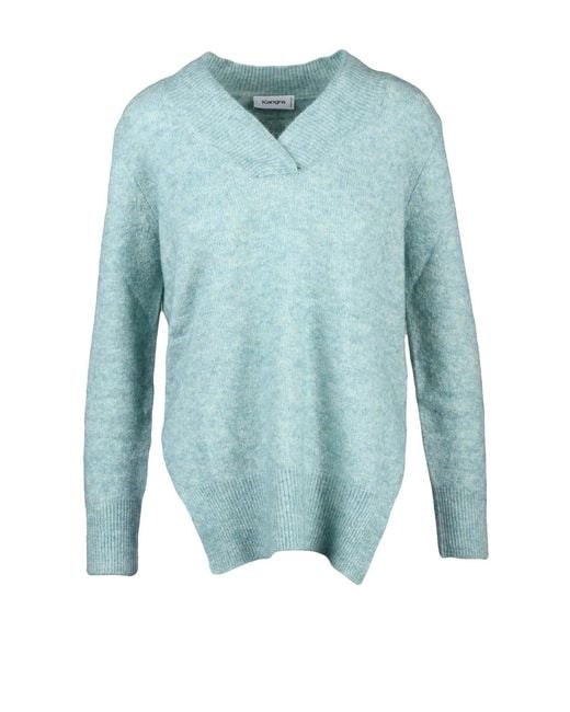 Kangra Blue V-Neck Pullover