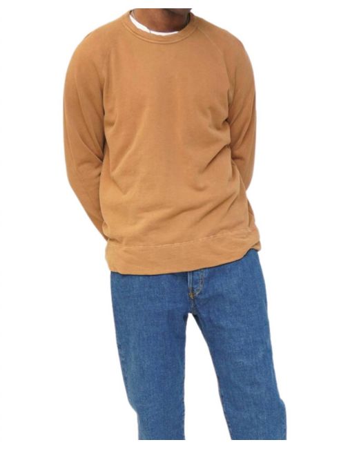 James Perse Blue Vintage French Terry Sweatshirt for men