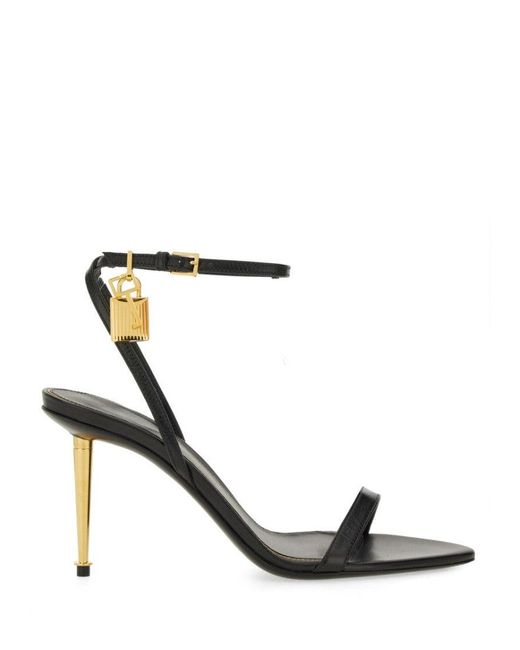 Tom Ford White Sandal With Padlock