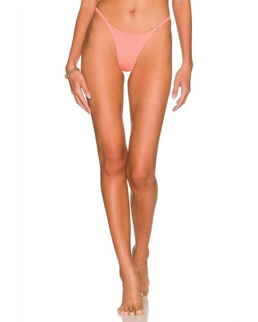 Maaji Orange Micro Mini Reversible Bikini Bottom