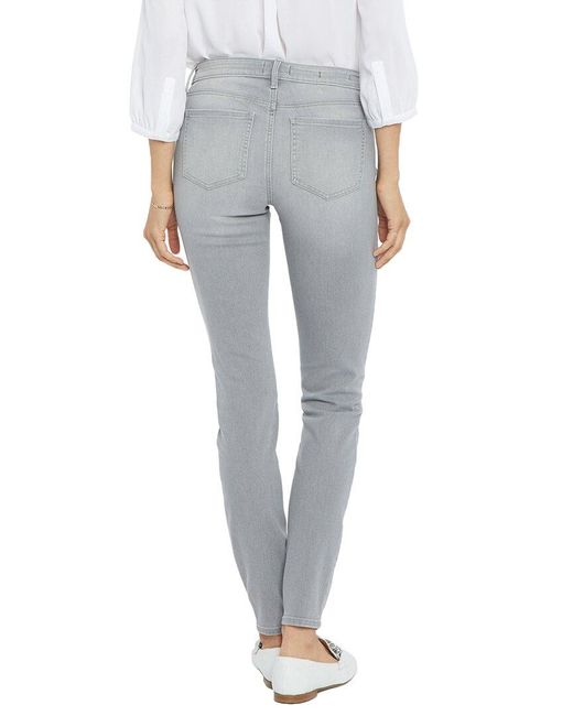 NYDJ Cotton Ami Skinny Jea in Gray | Lyst