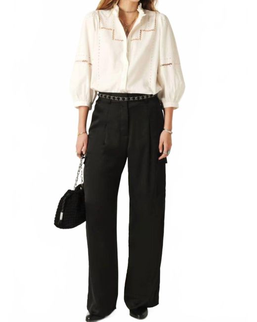 Ba&sh Black Cary Straight Leg Pants
