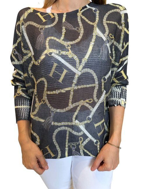 Gigi Moda Gray Signature Style Top