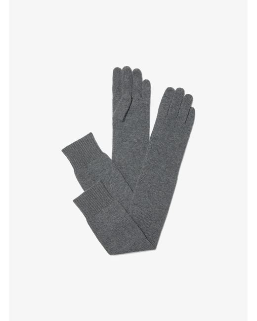 Michael Kors Gray Wool Long Gloves
