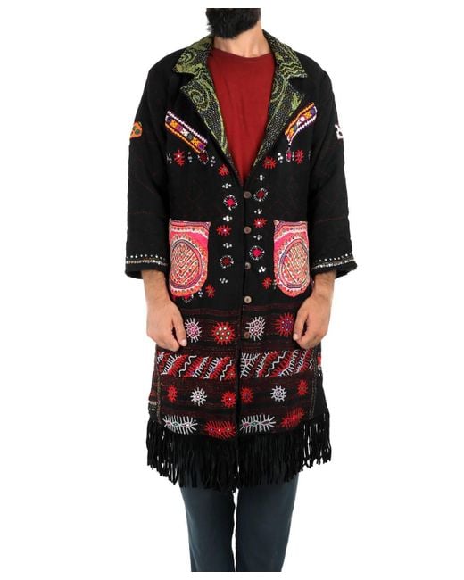 StandAwt Black Merino Wool Coat