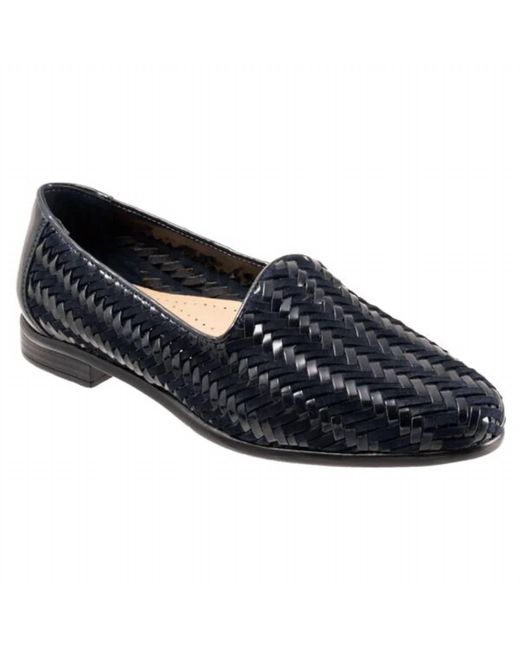 Trotters Blue Liz Iii Leather Shoes