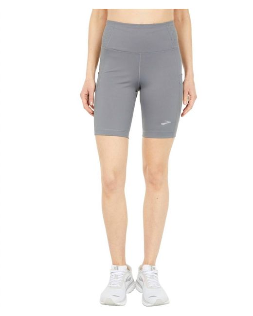 Brooks Gray Method 8" Short Tight