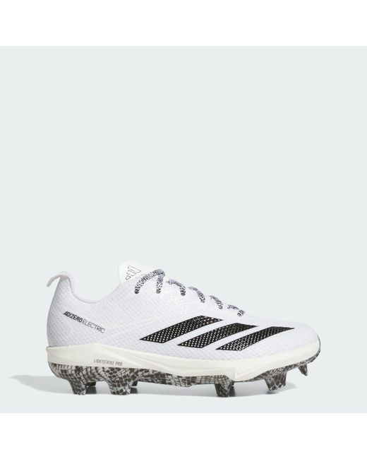 Adidas White Adizero Electric 2.0 Exotic Speed Tpu Cleats for men