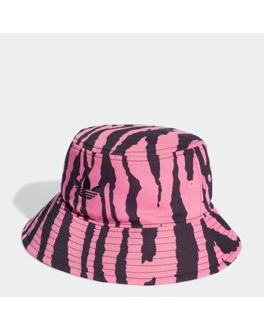 Adidas Pink Animal Bucket Hat for men