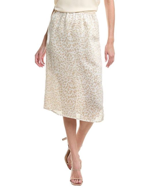 Vince Camuto Natural Sequin Maxi Skirt