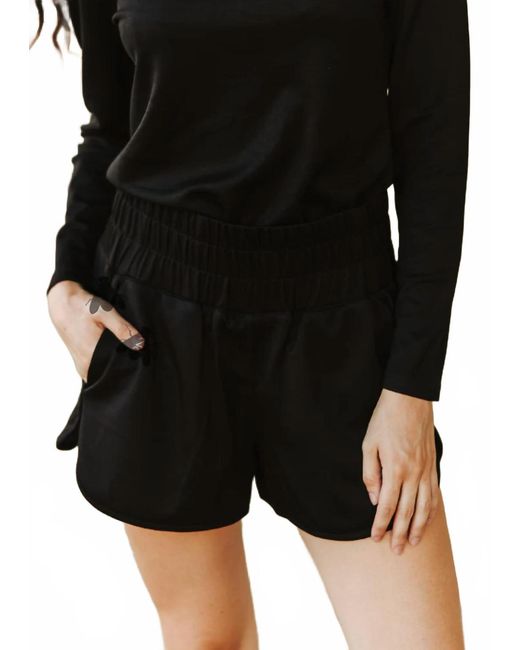 2FlyCo Black Cloud Basic Mid Length Shorts