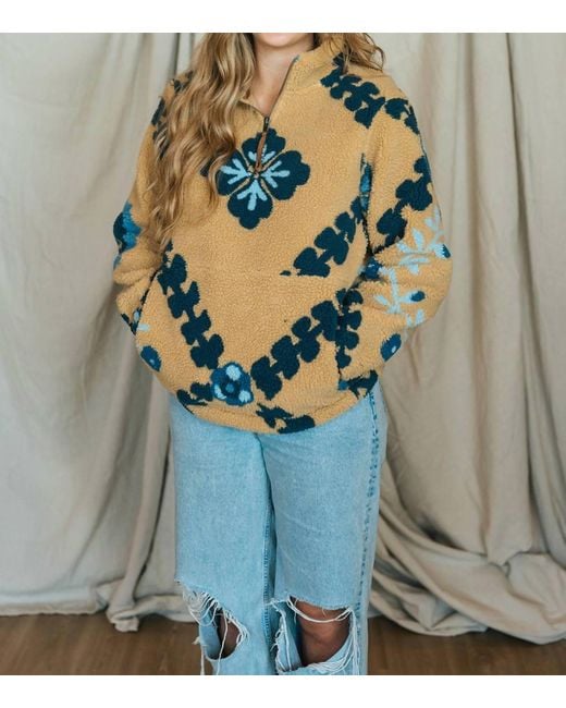 Tasha Polizzi Blue Fleece Pullover