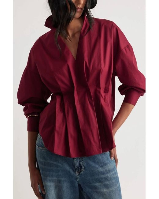 Thml Collared V-Neck Top