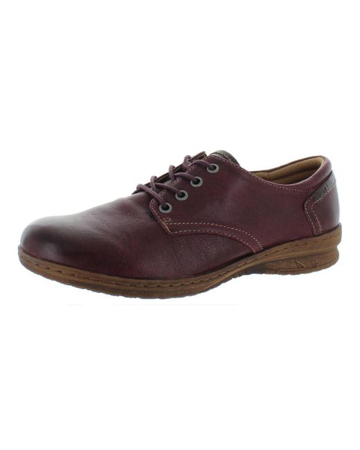 Comfortiva Brown Fielding Leather Lace Up Oxfords