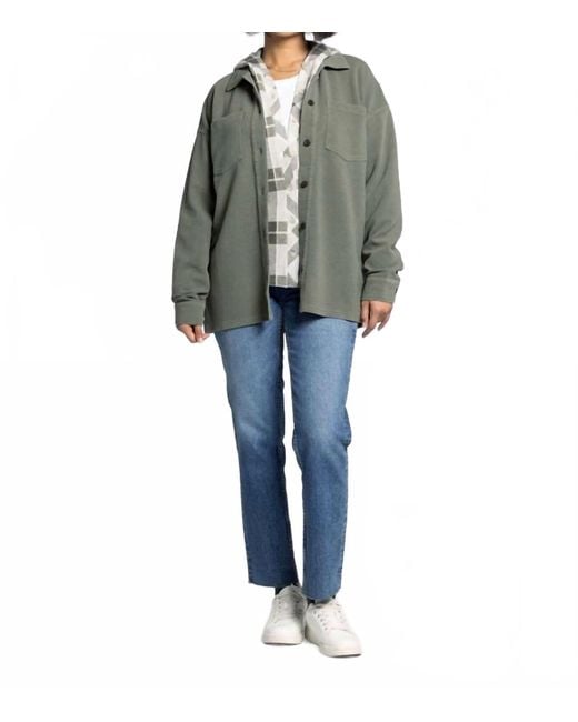 Thread & Supply Blue Brooke Light-Weight Jacket