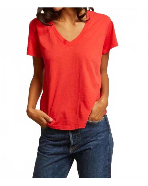 PERFECTWHITETEE Red Hendrix Soft Cotton Tee