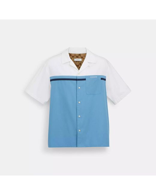 COACH Blue Scout Shirt for men