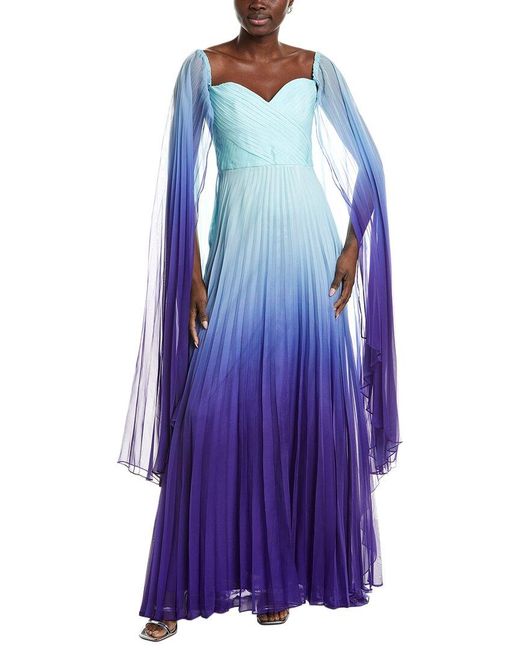 Marchesa Blue Gown