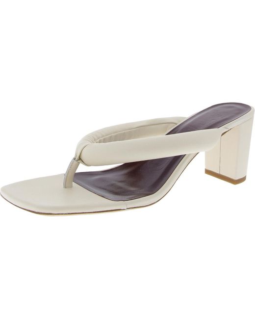 Staud White Rio Heel Solid Leather Heels