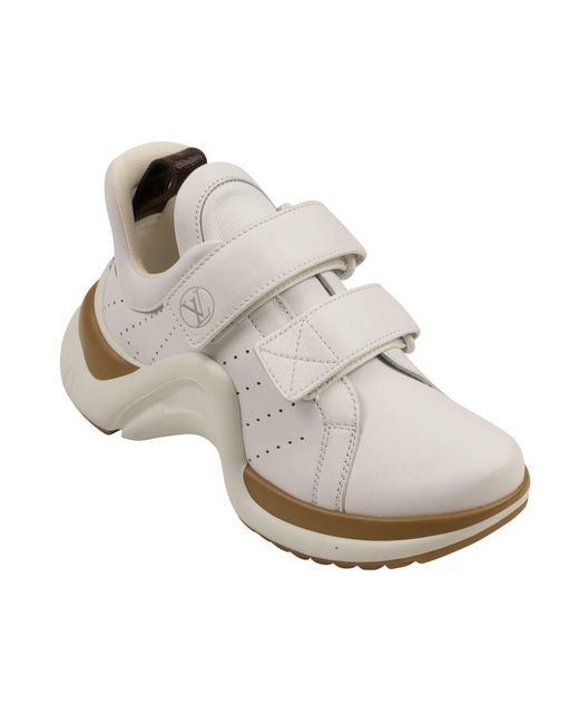Louis Vuitton White Lv Velcro Archlight Sneakers