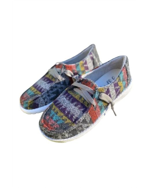 Gypsy Jazz Blue Aaliyah Slip On Shoe