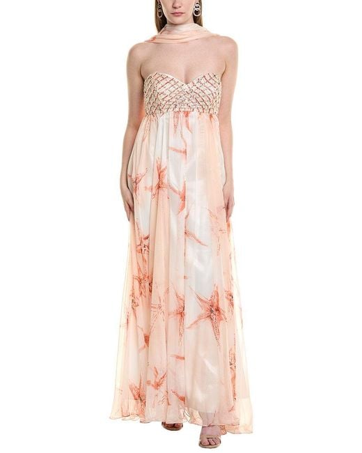 Issue New York Women's Pink Beaded Maxi Dress