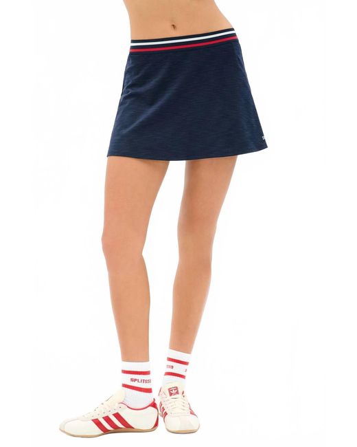 Splits59 Blue Kaia Active Rib Skort