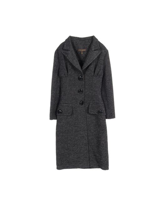 Louis Vuitton Black Long Coat Wool