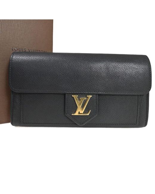 Louis Vuitton Black Parnassea Leather Wallet (pre-owned)