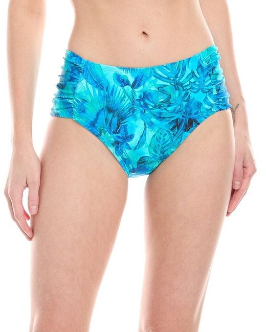Next Blue High-Waist Chopra Full Tab Bikini Bottom