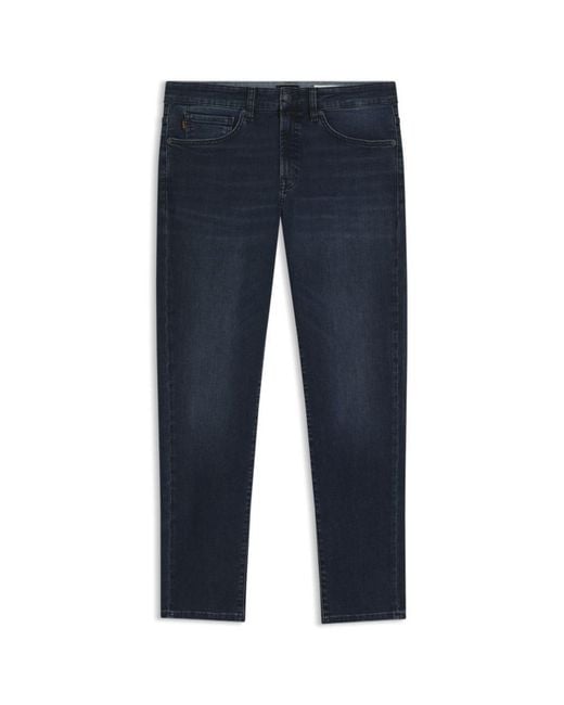 Boss Blue Tapered-Fit Jeans for men