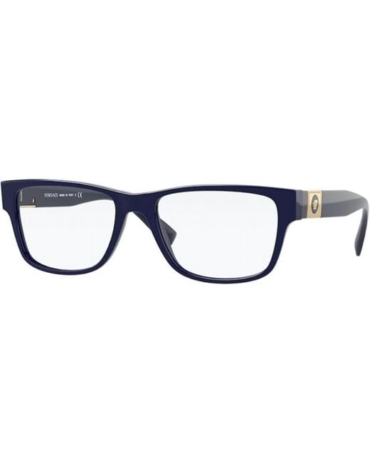 Versace Blue Ve3295 Rectangle Eyeglasses for men