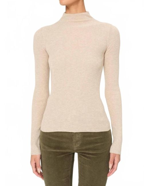 DL1961 Women's Natural Long Sleeve Turtleneck Sweater