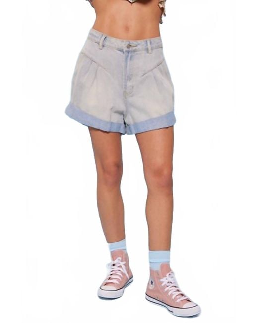 Idem Ditto Blue Baggy Denim Shorts