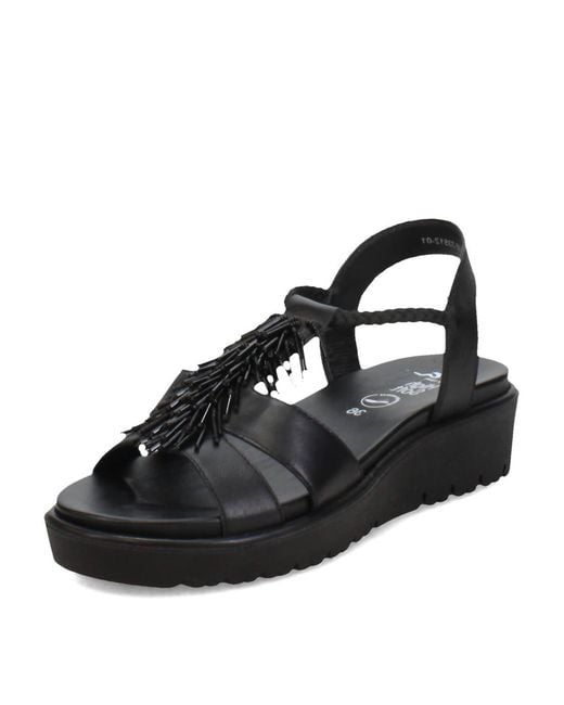 Ara Black Bristol Sandal