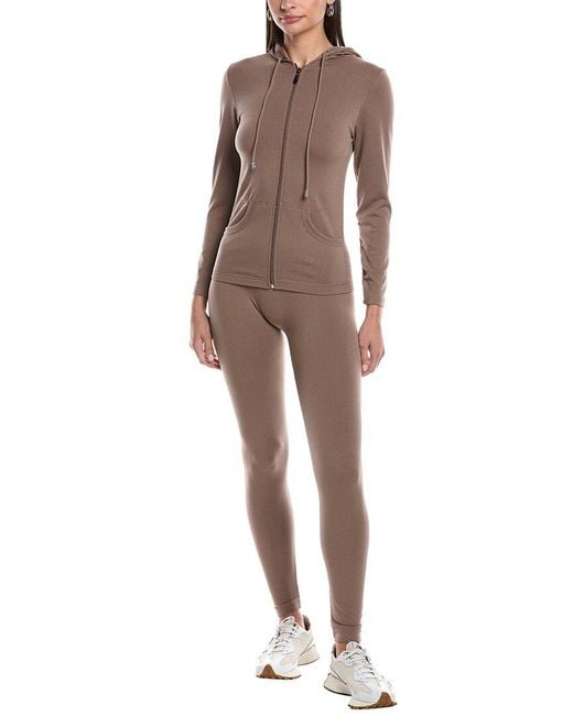 Marion Brown 2Pc Zip Hoodie & Legging Set