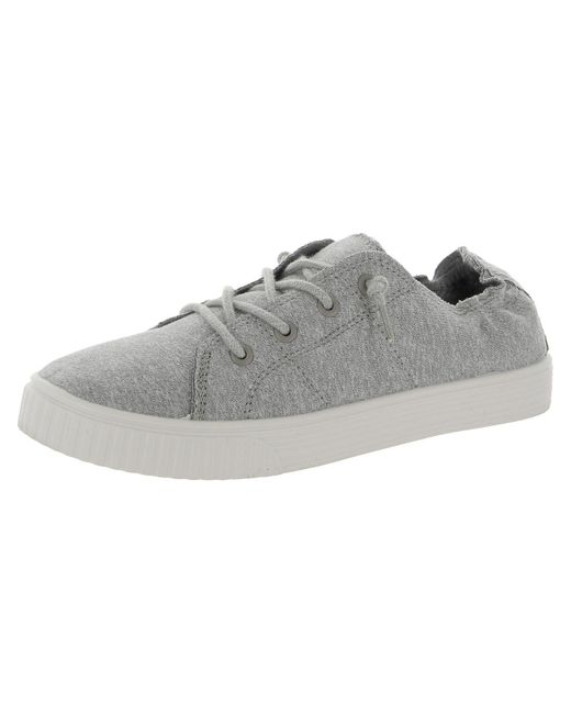 Madden Girl Gray Marisa H Memory Foam Slip On Casual And Fashion Sneakers