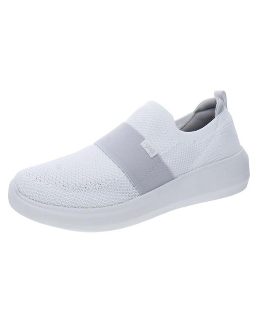 Ryka Astrid Knit Slip On Walking Athletic And Training Shoes in Gray | Lyst