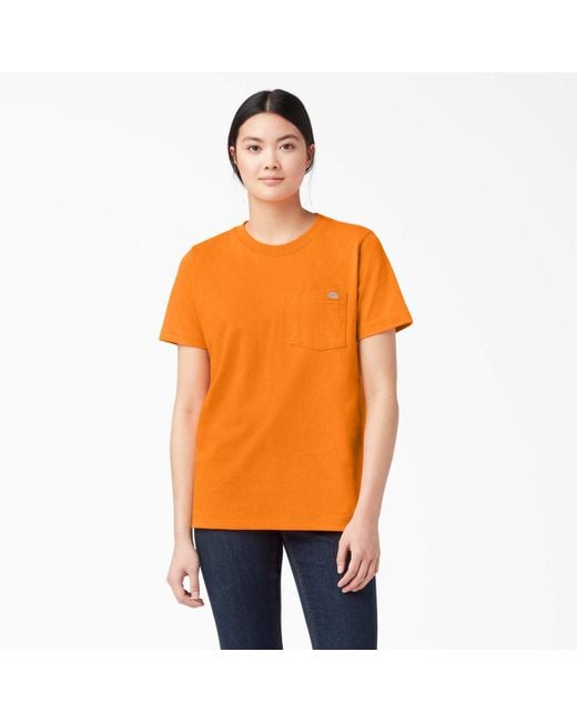 Dickies Orange Short Sleeve Heavyweight T-shirt