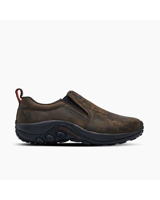 Merrell Black Jungle Moc Leather Sr Work Shoe for men